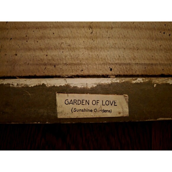Vintage R Atkinson Fox Framed Print "Garden of Love" - Picture 7 of 7